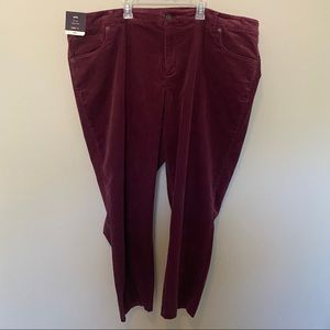 Burgundy Corduroy Pants